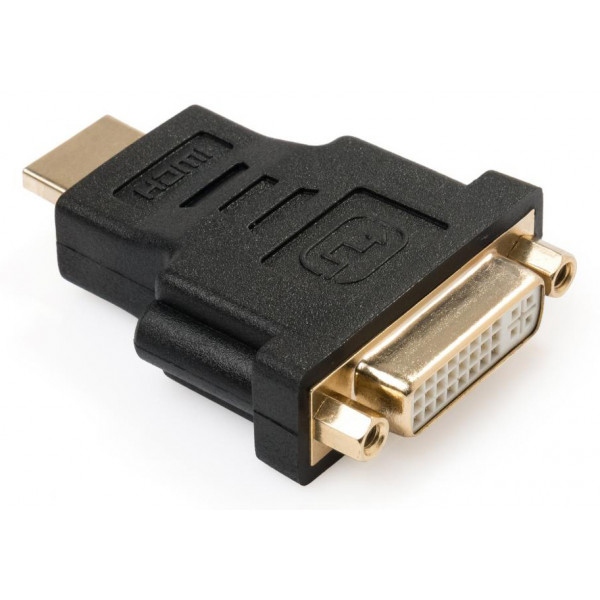 Перехідник DVI - HDMI Vinga HDMI AM to DVI 24+5 F (VCPAHDMIM2DVIFBK)