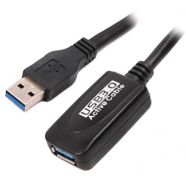 Кабель USB type A - USB type A Viewcon USB 3.0 (AM) - USB 3.0 (AF) 5m Black (VE 057)
