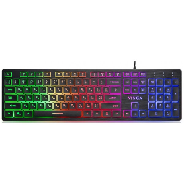 Клавіатура дротова ігрова Vinga KB410 Black