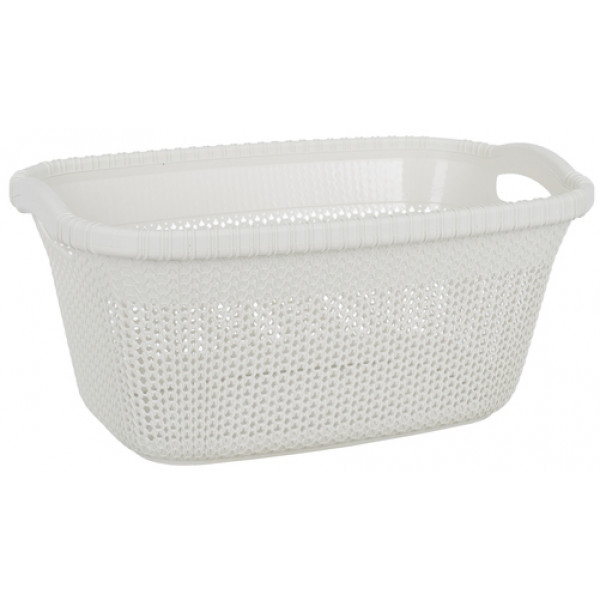 Кошик для білизни VIOLET HOUSE 1013 Віолетта White 40 л