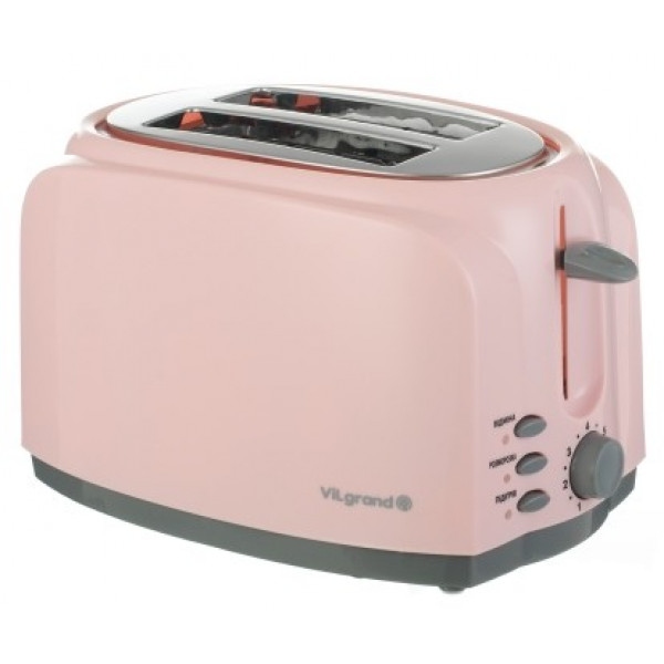 Тостер ViLgrand VT 0727 Pink