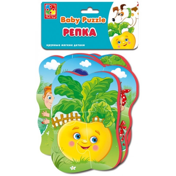 Пазли картонні (до 2 років) Vladi Toys Ріпка (рус) (VT1106-63)