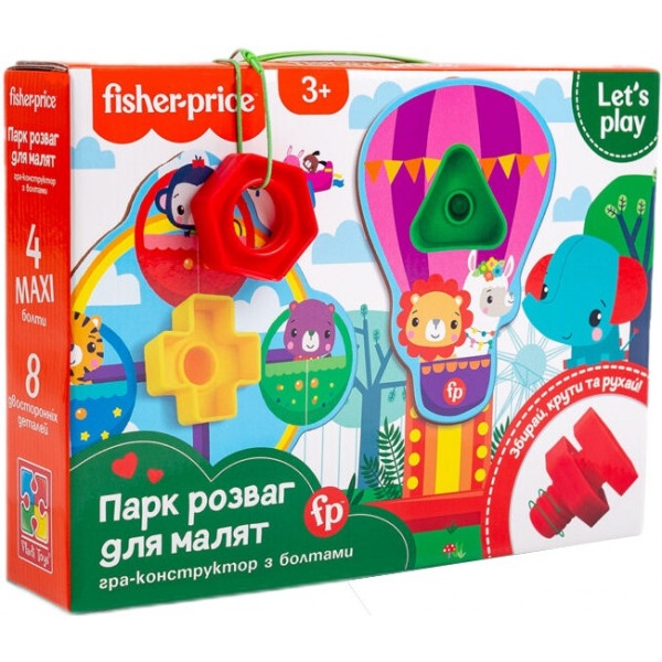 Настільна гра розвиваюча (3-4 роки) Vladi Toys "Fisher-Price. Парк розваг для малят" (укр) (VT2905-21)