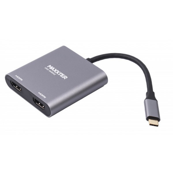 Перехідник Maxxter USB-C на 2 HDMI (V-CM-2HDMI)