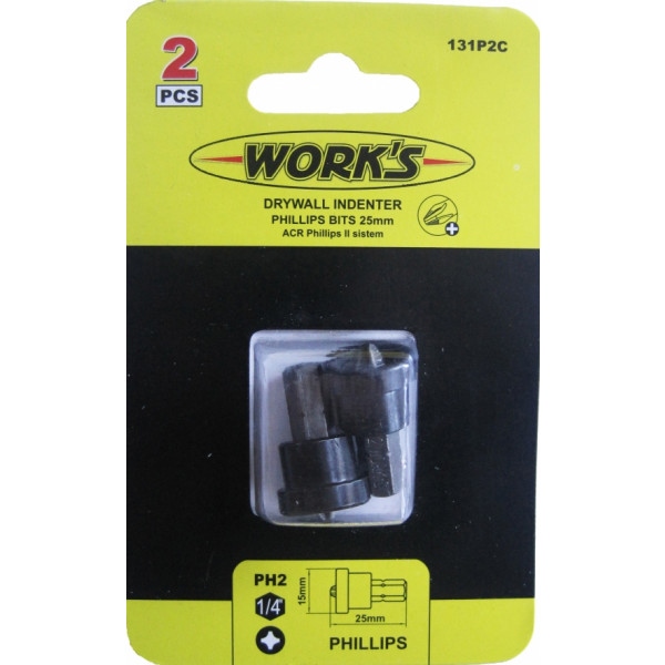 Біта для викрутки Works PH2x25 2 шт. (131P2С/2753507)