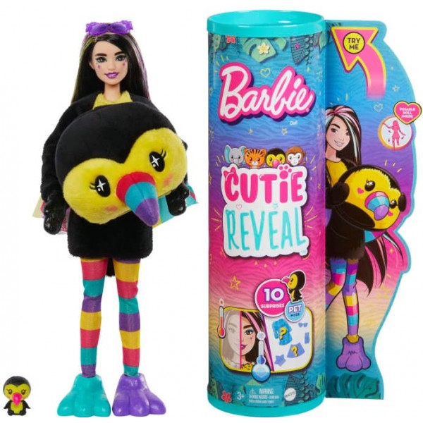 Лялька Barbie "Cutie Reveal" серії "Друзі з джунглів" — тукан (HKR00)