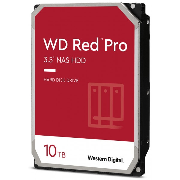 Жорсткий диск внутрішній Western Digital Red Pro NAS 10TB 7200rpm 256MB 3.5" SATA III (WD102KFBX)