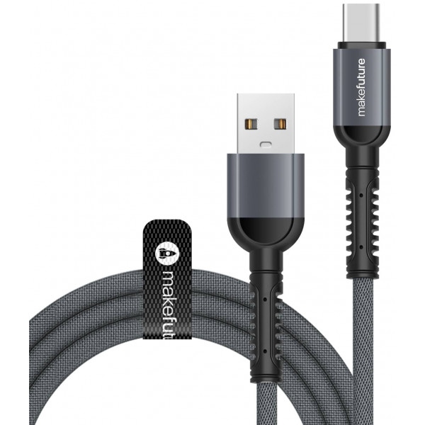 Кабель синхронізації даних MAKE USB to Type-C 2.4A 1м Denim Grey (MCB-CD9GR)