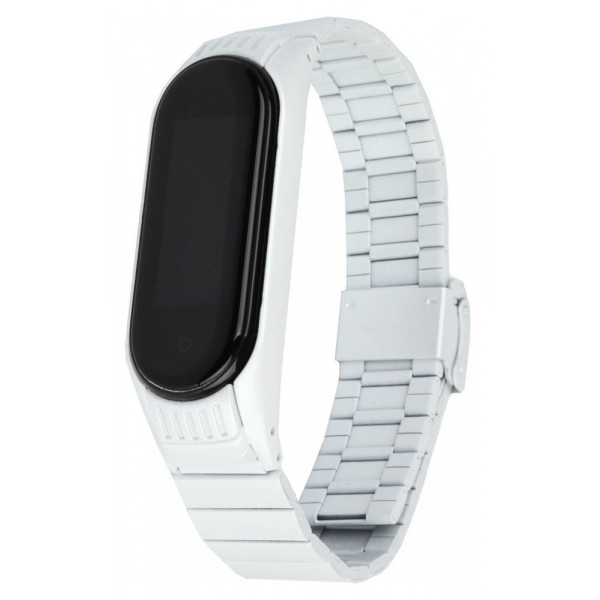 Ремінець для фітнес-браслету Armorstandart Metal Band Link 603 for Xiaomi Mi Band 6/5 Creamy White (ARM59065)
