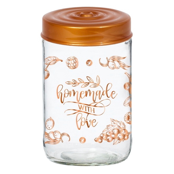Ємність для сипучих Herevin Decorated Jam Jar-Homemade With Love 0.6 л (171441-072)