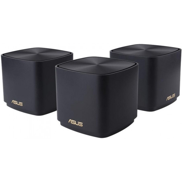 MESH система WiFi6 ZenWiFi XD4 3 шт. Black (XD4-3PK-BLACK)