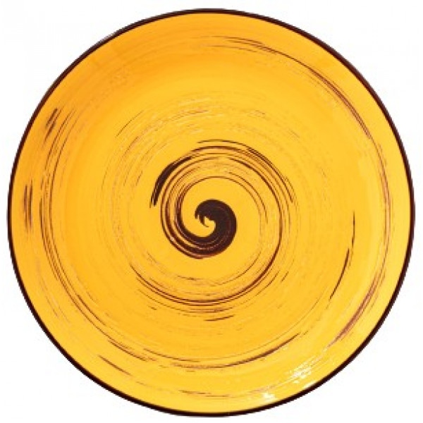 Тарілка обідня Wilmax Spiral Yellow 25.5 см (WL-669414 / A)