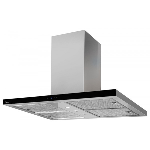Витяжка декоративна Akpo WK-9 Isla Feniks Slim Glass 1200 Inox+Black 90
