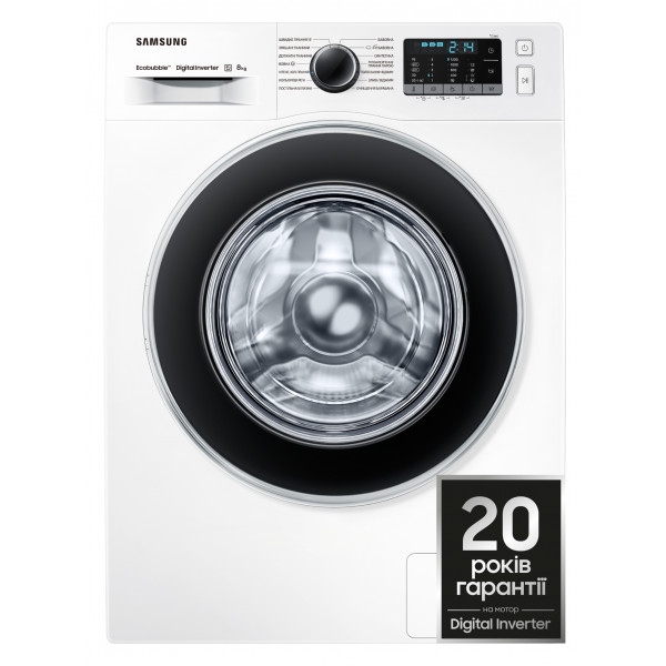 Пральна машина Samsung WW80J52K0HW/UA