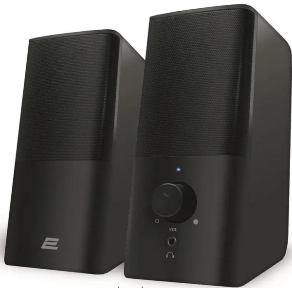 Комп'ютерна акустика компактна 2.0 2E PCS202 USB Black (2E-PCS202BK)