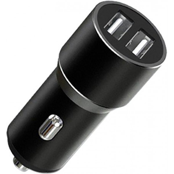 Автомобільний зарядний пристрій XO Metal Car Charger Black (XO-CC30-BK)