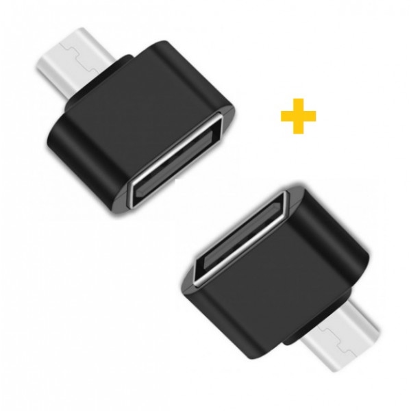 Перехідник XOKO AC-050 USB - Micro USB Black 2 шт. (XK-AC050-BK2)