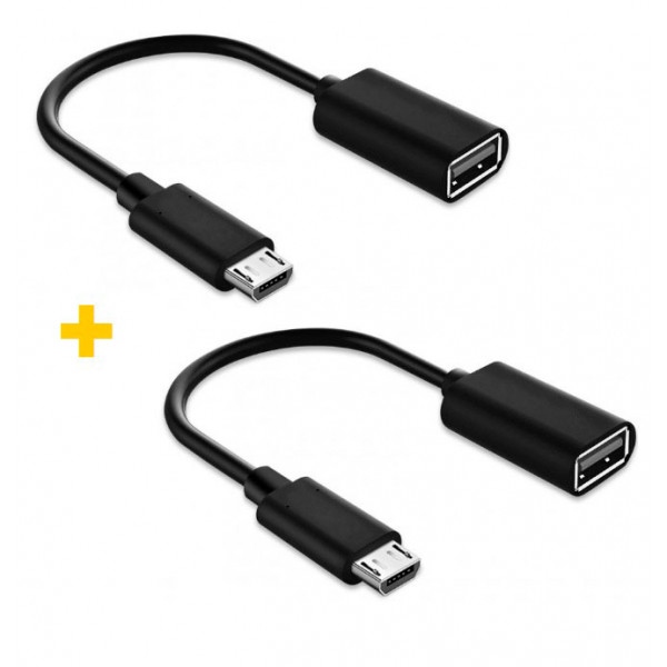 Перехідник XOKO AC-130 USB - MicroUSB Black 2 шт. (XK-AC130-BK2)