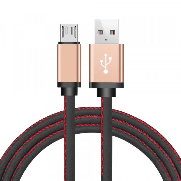 Кабель XOKO SC-115m Leather Black Micro USB 1m (SC-115m-BK)