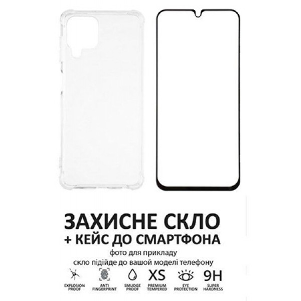 Чохол для смартфону XOKO Ultra Thin Proof+Cкло Full Cover Ultra-Thin 0.25мм Black for Xiaomi Redmi 10c (XK-CS-ULT-XM-R10C)