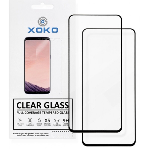 Захисне скло для смартфону XOKO Full Cover Ultra-Thin 0.25мм Vivo Y20/ Y20i/ Y21/ Y33s Black 2 шт. (XK-FCU-VO-Y20)