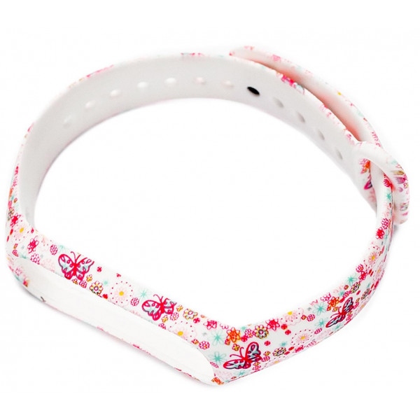 Ремінець для фітнес-браслету XOKO for Xiaomi Mi Band 3/4 Flowers Red (XK-XM-SL-RD)