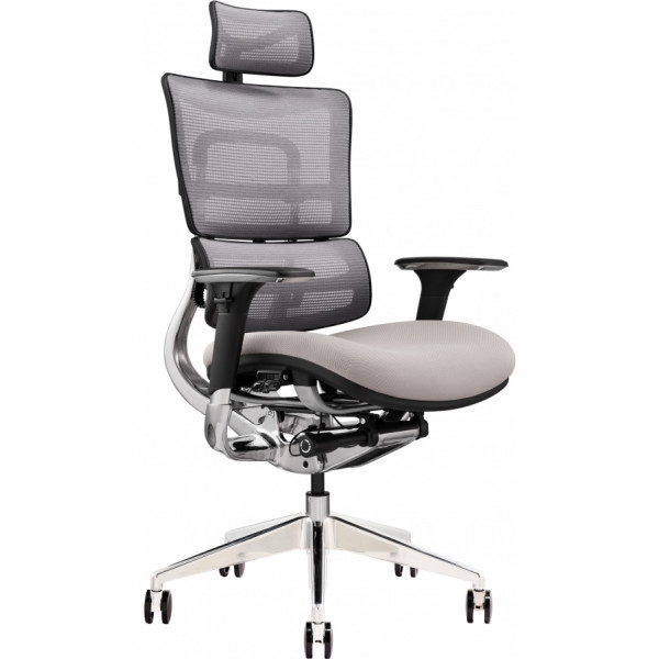 Крісло офісне GT Racer X-801 Bright Gray (W-20 B-40)