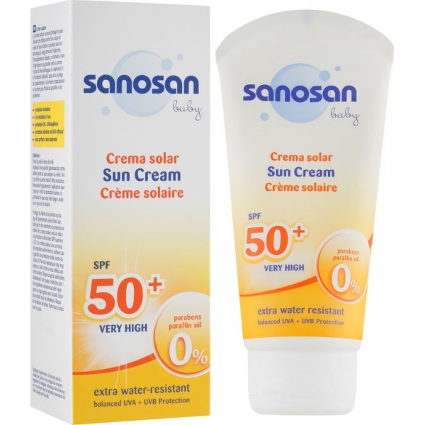 Крем для захисту від сонця дитячий Sano Baby SPF 50+ 75 мл (4003583197682)