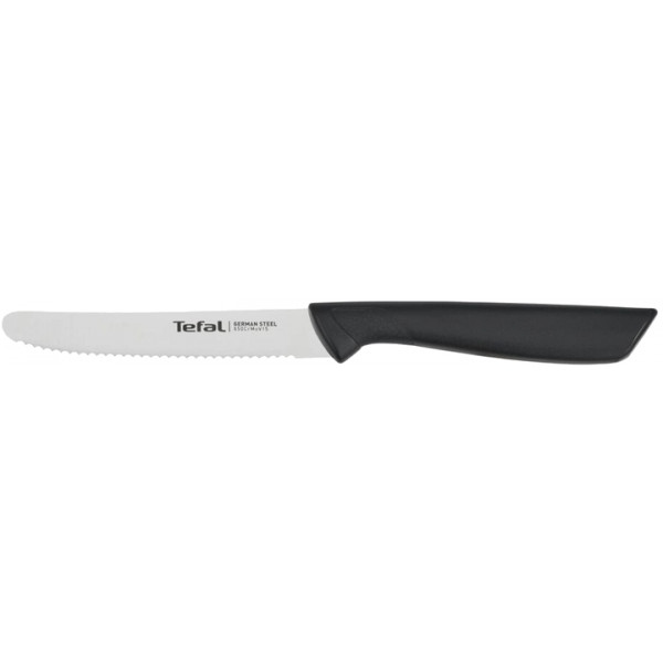 Ніж хвилястий Tefal K2731304 ColorFood 10 см чорний