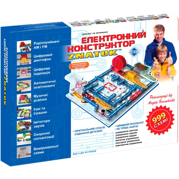 Конструктор Znatok Construction Kits 999 схем