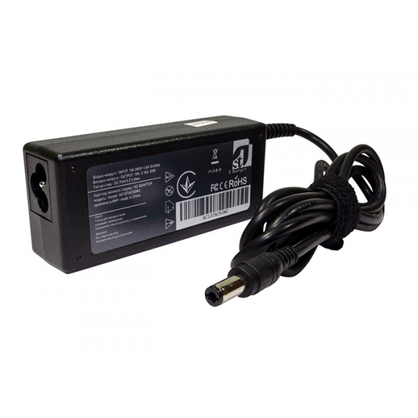 Зарядний пристрій для ноутбука 1stCharger Acer 65W 19V 3.16A 6.3x3.0 силовий кабель (AC1STAC60WC)