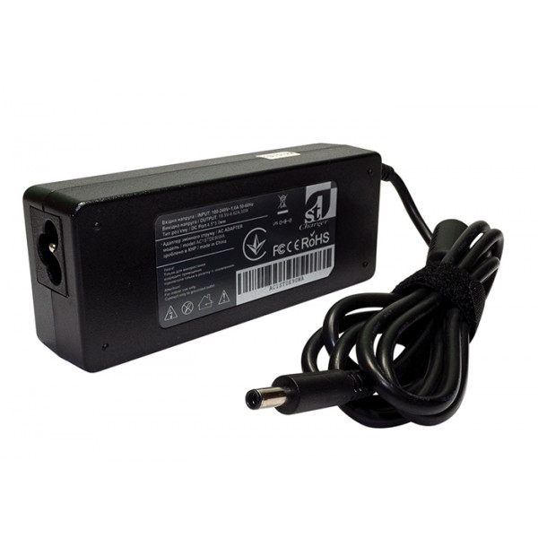 Зарядний пристрій для ноутбука 1stCharger Dell 90W 19.5V 4.62A 4.5x3.0 силовий кабель (AC1STDE90WA)