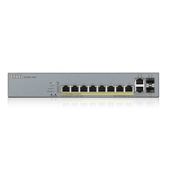 Коммутатор локальної мережі (Switch) Zyxel GS1350-12HP