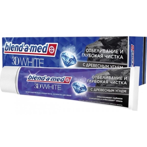 Зубна паста Blend-A-Med 3D White Відбіл.та глибока чистка з Деревним вугіллям 100мл