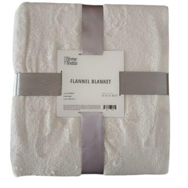Плед двоспальний Ardesto Flannel 200х220 см айворі (ART0202SB)