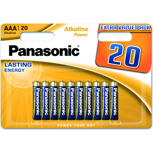 Батарейка тип AAA Panasonic ALKALINE POWER AAA BLI 20 (LR03REB/20BW)