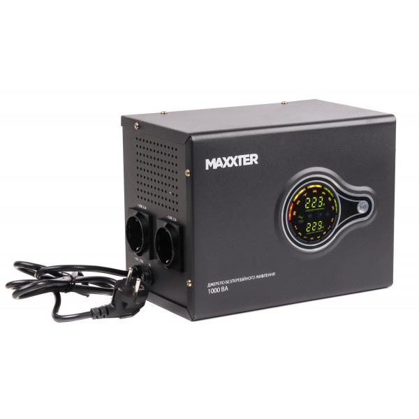 Джерело безперебійного живлення Maxxter MX-HI-PSW1000-01