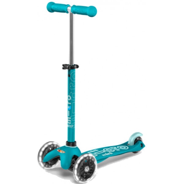 Триколісний самокат Micro Mini Deluxe Aqua LED (MMD076)