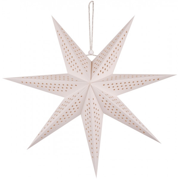 Декор New Year Novogod'ko Зірка 3D бiла, 45 см, LED (974218)