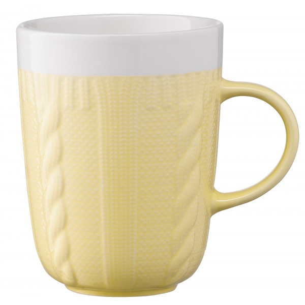 Чашка Ardesto Кnitti 330 мл Yellow (AR3457Y)