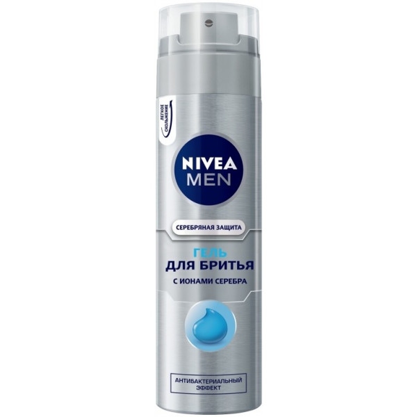 Гель для гоління NIVEA Срібний Захист 200мл