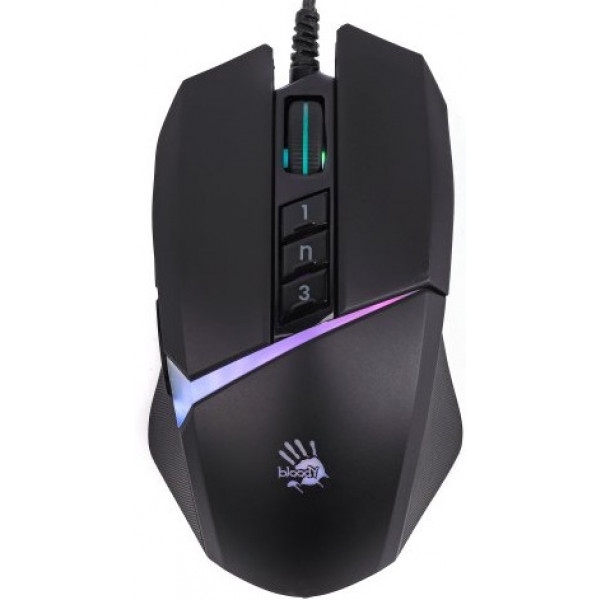 Миша дротова ігрова Bloody W60 Max (Stone Black)