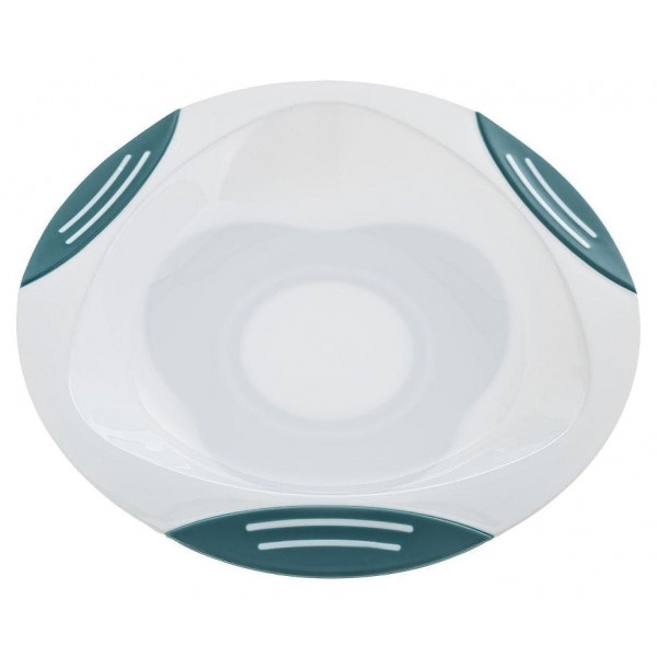 Тарілка для малюка Akuku White/Turquoise (A0524)