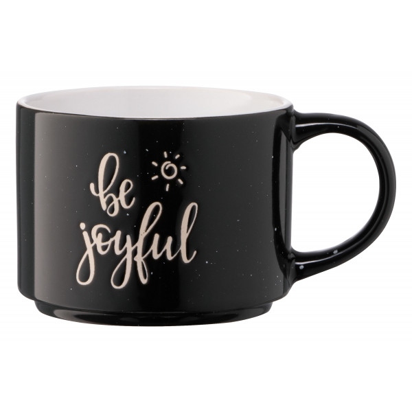 Чашка Ardesto Be Joyful 330 мл Black (AR3472BK)