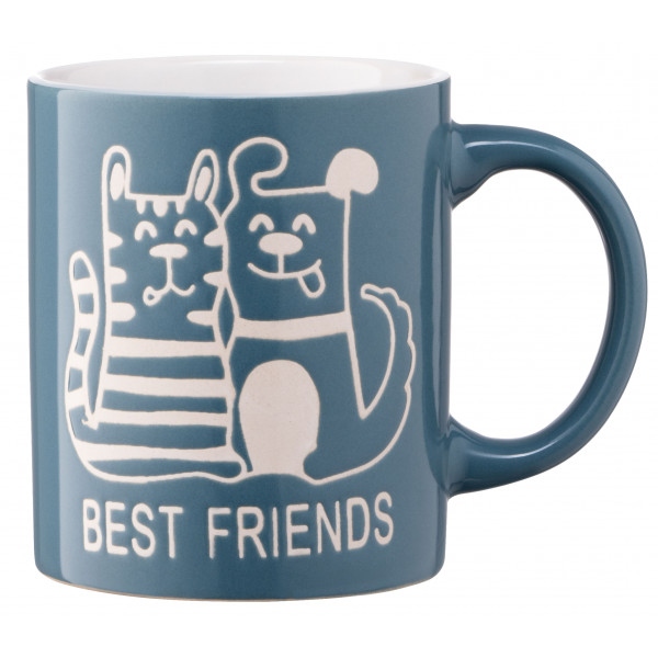 Чашка Ardesto Best Friends 330 мл Blue (AR3471BL)