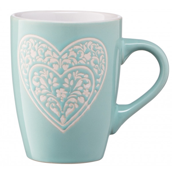 Чашка Ardesto Heart 330 мл Blue (AR3467BL)