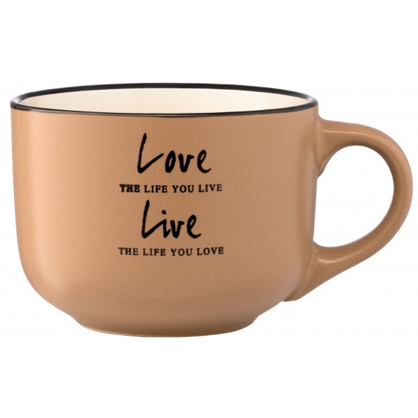 Чашка Ardesto Way of Life 550 мл Olive (AR3478OL)