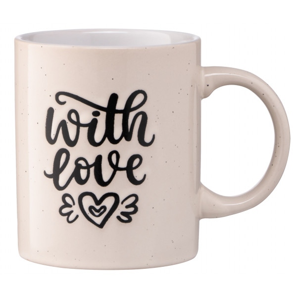 Чашка Ardesto With Love 330 мл Beige (AR3470BG)