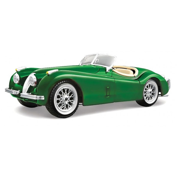 Колекційна машинка 1:24 Bburago Jaguar XK 120 (1951) (асорті вишневий, сріблястий, темно-зелений, 1:24) (18-22018)