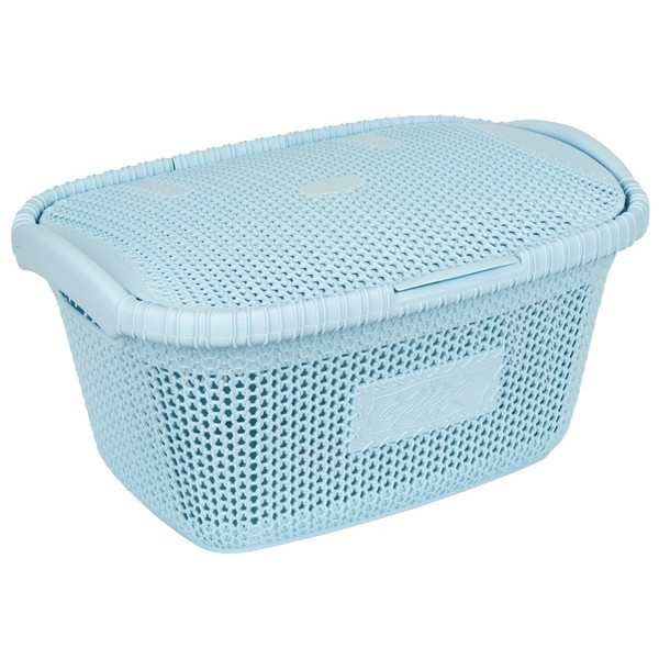 Кошик для білизни VIOLET HOUSE 1002 Виолетта Blue 28 л